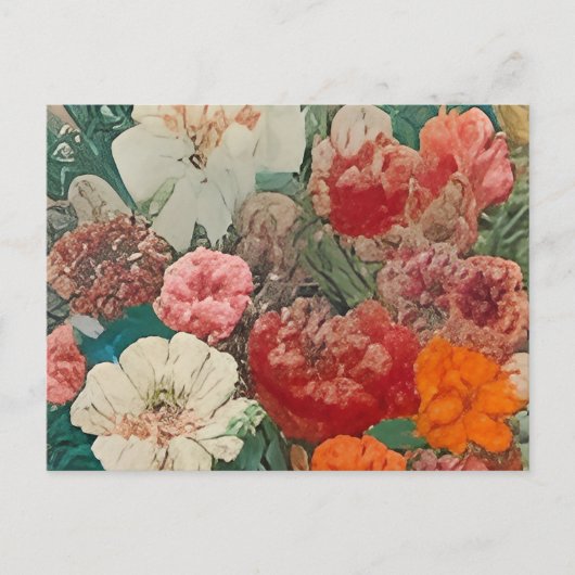 ein nahes Bild von Blume Einladungspostkarte (Vorderseite)