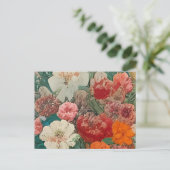 ein nahes Bild von Blume Einladungspostkarte (Stehend Vorderseite)