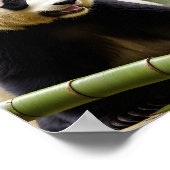 Ein Nahes Portrait eines Panda Poster (Ecke)