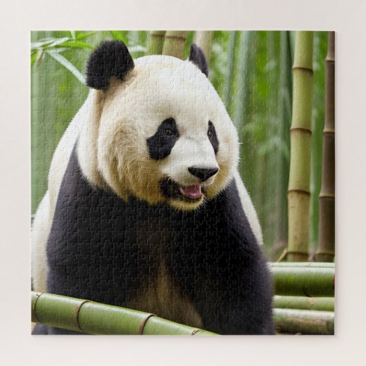 Ein Nahes Portrait eines Panda Puzzle (Vertikal)