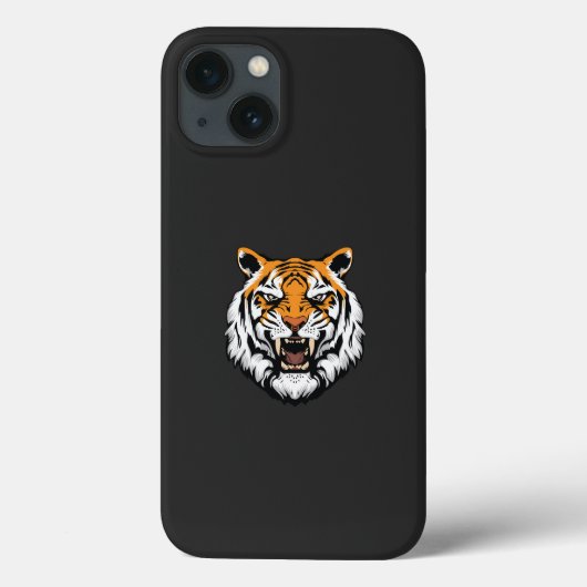 ein nahes, schwarzes Tigergesicht Case-Mate iPhone Hülle (Rückseite)