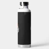 ein nahes, schwarzes Tigergesicht Trinkflasche (Rechts)