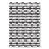 Ein nahes Up einer flauschigen Orange- und Weißkat Tischnummer (Rückseite)