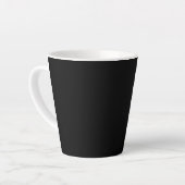Ein nahtloser dunkler schwarzer texturierter Hinte Milchtasse (Linke Ecke)