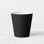 Ein nahtloser dunkler schwarzer texturierter Hinte Milchtasse (Vorderseite)