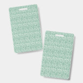 Ein nahtloses geometrisches Muster mit Interlockin Ausweis (Vorder- & Rückseite)