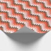 Ein nahtloses geometrisches, Zickzack Muster, das Geschenkpapier (Ecke)