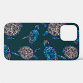 Ein nahtloses Muster auf dunklem Hintergrund. keuc Case-Mate iPhone Hülle (Rückseite (Horizontal))