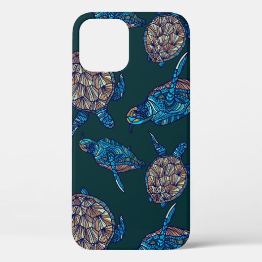 Ein nahtloses Muster auf dunklem Hintergrund. keuc Case-Mate iPhone Hülle (Rückseite)