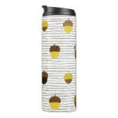 Ein nahtloses Muster. Dekoration der Herbstfläche Thermosbecher (Nach rechts gedreht)