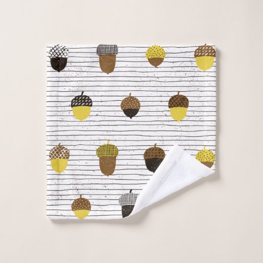 Ein nahtloses Muster. Dekoration der Herbstfläche Waschlappen (Waschlappen)