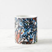 ein nahtloses Muster. Graffiti background.art,pat Kaffeetasse (Mittel)