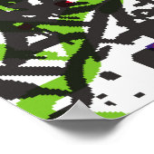 ein nahtloses Muster. Graffiti background.art,pat Poster (Ecke)