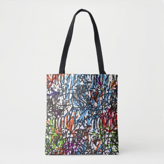 ein nahtloses Muster. Graffiti background.art,pat Tasche (Vorderseite)