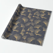 Ein nahtloses Muster mit Blätter aus Ginkgo-Leaf Geschenkpapier (Ungerollt)