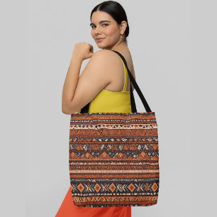 Ein nahtloses Muster mit verschiedenen geometrisch Tasche