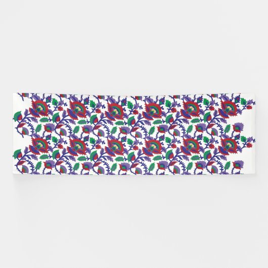 Ein nahtloses, symmetrisches Muster mit Wiederholu Banner (Horizontal)