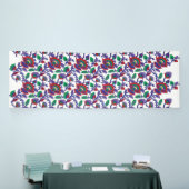 Ein nahtloses, symmetrisches Muster mit Wiederholu Banner (Messeveranstaltung)