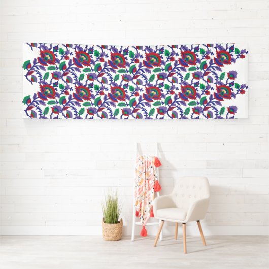 Ein nahtloses, symmetrisches Muster mit Wiederholu Banner (Insitu)