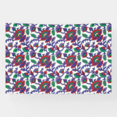 Ein nahtloses, symmetrisches Muster mit Wiederholu Banner (Horizontal)