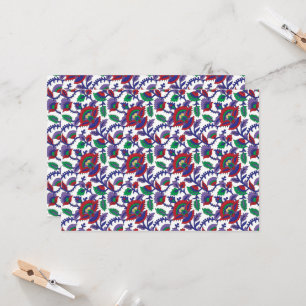 Ein nahtloses, symmetrisches Muster mit Wiederholu Einladung