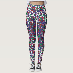 Ein nahtloses, symmetrisches Muster mit Wiederholu Leggings