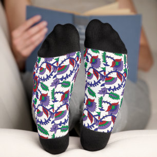 Ein nahtloses, symmetrisches Muster mit Wiederholu Socken