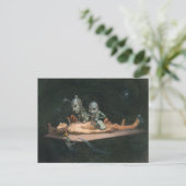 Ein Nahtoderlebnis eines Mannes und gotische Geist Postkarte (Stehend Vorderseite)