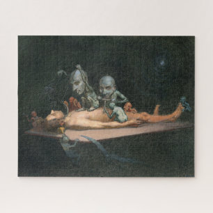 Ein Nahtoderlebnis eines Mannes und gotische Geist Puzzle