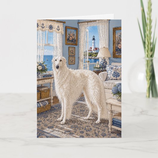 Ein Nantucket Borzoi Karte (Vorderseite)