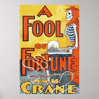 Ein Narr des Glücks ~ Vintages Theaterposter Poster