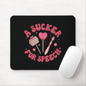 Ein Narr für Speech Valentine Slp Sprachsprache Mousepad (Mit Mouse)