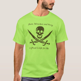 Ein natürlicher T - Shirt des Piraten-Lebens