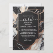 Ein natürliches Brautparty aus Steinmarmor Einladung (Vorderseite)