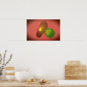 Ein natürliches Killerzellinjektionstoxin Poster (Küche)