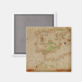 Ein nautischer Atlas Magnet (Vorderseite/Rückseite)