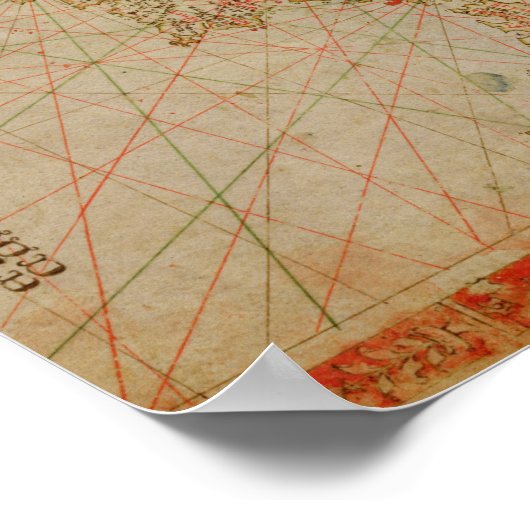 Ein nautischer Atlas Poster (Ecke)