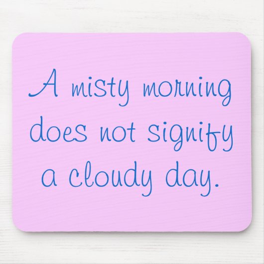 Ein nebelhafter Morgen… Mousepad (Vorne)