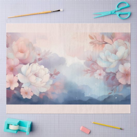 Ein nebeliges Blumenblüten-Design #8 Seidenpapier (Basteln)