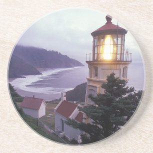 Ein nebliger Tag an der Oregon-Küste bei Heceta Getränkeuntersetzer