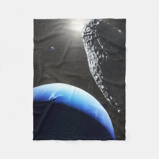 Ein Neptun ist ein winziges Mondlager. Fleecedecke (Vorderseite)