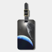 Ein Neptun ist ein winziges Mondlager. Gepäckanhänger (Vorderseite vertikal)