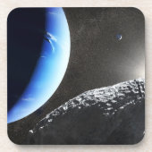 Ein Neptun ist ein winziges Mondlager. Getränkeuntersetzer (Vorderseite)