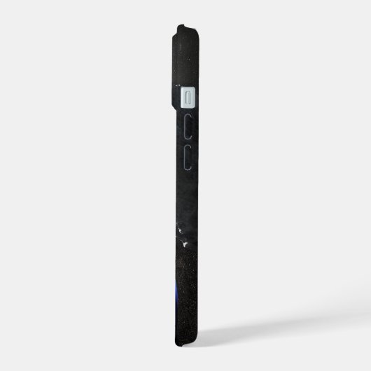 Ein Neptun ist ein winziges Mondlager. iPhone 15 Hülle (Linke Seite)