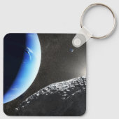 Ein Neptun ist ein winziges Mondlager. Schlüsselanhänger (Rückseite)