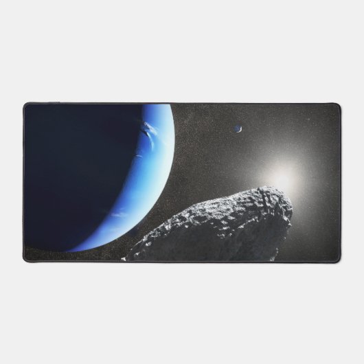 Ein Neptun ist ein winziges Mondlager. Schreibtischunterlage (Vorderseite)