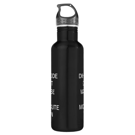 Ein NERD der WISSENSCHAFT Trinkflasche (Rückseite)