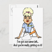 ein Nerv verlassen Postkarte (Vorne/Hinten)