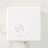 Ein netter Dank für Ihre Hochzeit Geschenkanhänger (Beispiel)