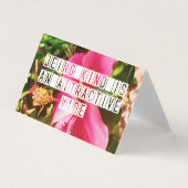 Ein netter Hibiskus-Zitat Visitenkarten (Vorderseite)